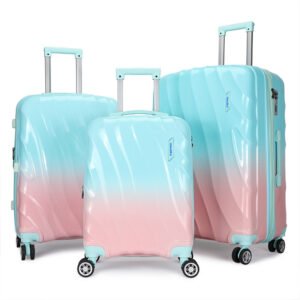 C015  3 Pcs Set ABS+PC Luggage